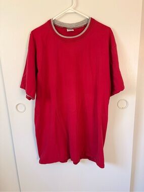Men’s L vintage 1990s Jerzees Fake Layered Blank Tee.